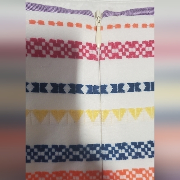 Tristan Pencil Skirt Colourful Stripes Size 2 - Picture 4 of 6